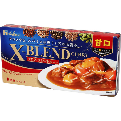 ハウス クロスブレンドカレー甘口 １４０ｇ
