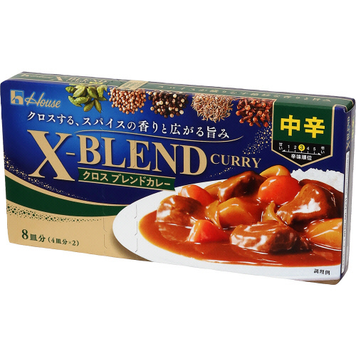 ハウス クロスブレンドカレー中辛 １４０ｇ