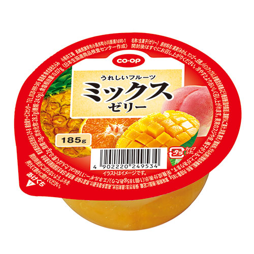 コープ うれしいフルーツ　ミックスゼリー １８５ｇ
