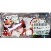 蒸し真だこぶつ切り（壺たこ）１００ｇ前後１００ｇあたり４２８円（本体価格） 【お届け商品の内容量によって価格が変わります】