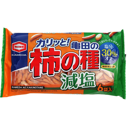 亀田 減塩亀田の柿の種６袋詰 １６４ｇ